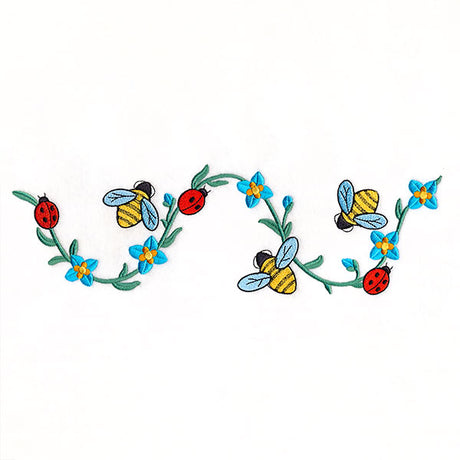 Garden Helpers and Flowers Border