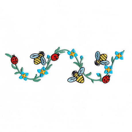 Garden Helpers and Flowers Border