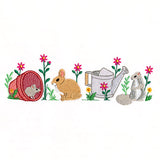 Garden Friends and Tools Border