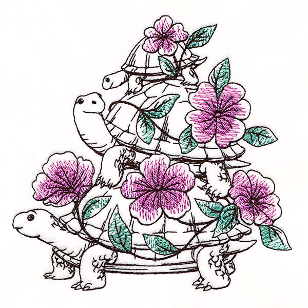 Flowers and Turtles Stack