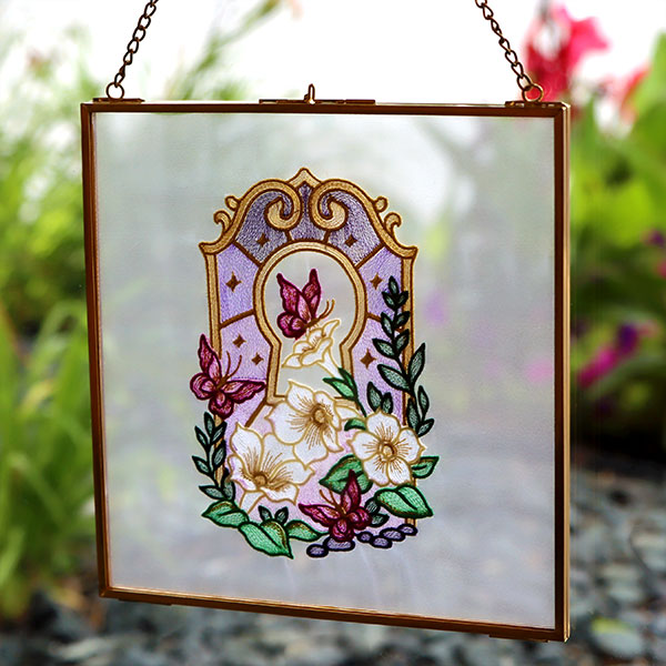 Summer Twilight Butterflies and Moonflowers