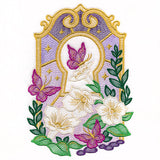 Summer Twilight Butterflies and Moonflowers