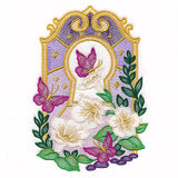 Summer Twilight Butterflies and Moonflowers