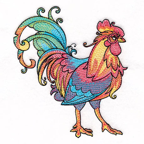 Color Theory Threads Rooster
