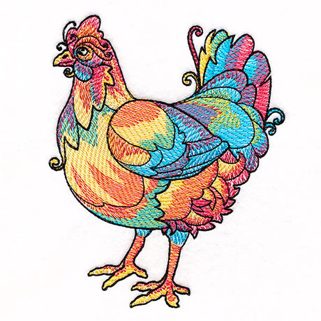 Color Theory Threads Hen