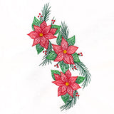 Textured Christmas Poinsettias Feature