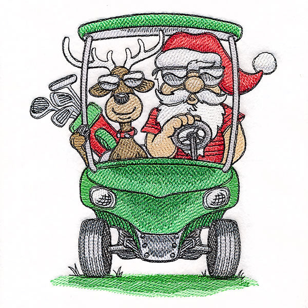 Tee Time with Santa and Reindeer