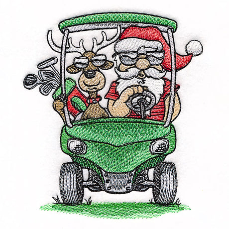 Tee Time with Santa and Reindeer