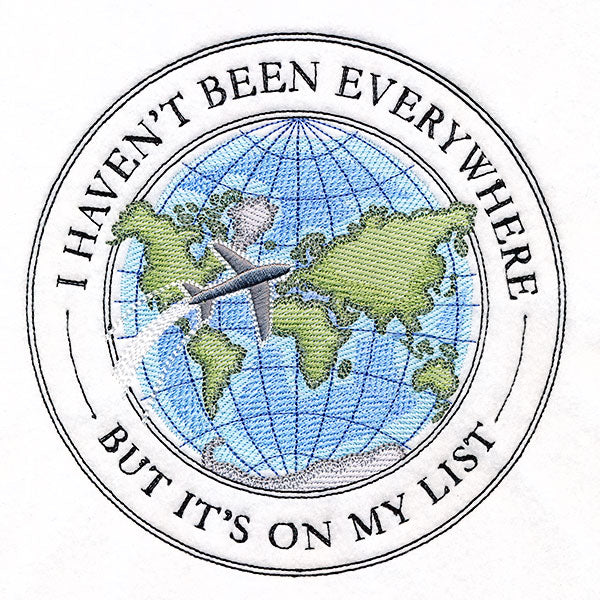 I Haven't Been Everywhere, But It's On My List Stamp