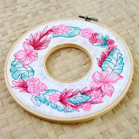 Tropical Hibiscus Wreath