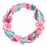 Tropical Hibiscus Wreath