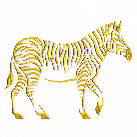 Modern Safari Zebra (Goldwork)