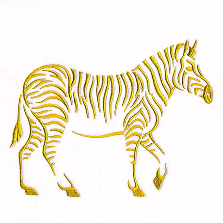 Modern Safari Zebra (Goldwork)