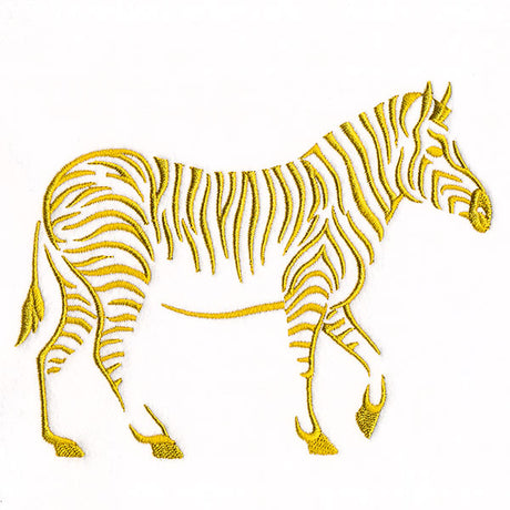 Modern Safari Zebra (Goldwork)