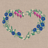 Morning Glories and Bleeding Heart Wreath