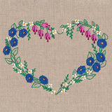 Morning Glories and Bleeding Heart Wreath