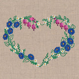Morning Glories and Bleeding Heart Wreath