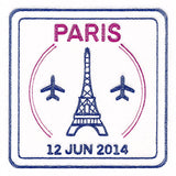 Around the World - Paris Stamp