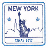 Around the World - New York Stamp