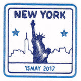 Around the World - New York Stamp
