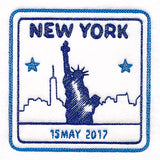 Around the World - New York Stamp