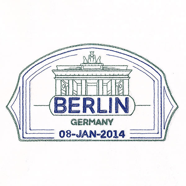 Around the World - Berlin Stamp