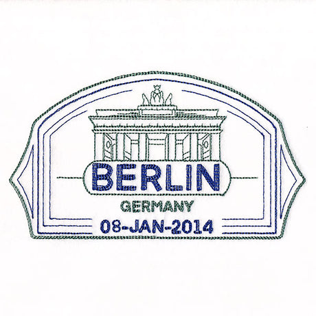 Around the World - Berlin Stamp