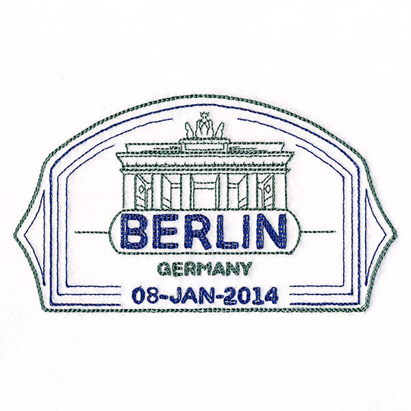 Around the World - Berlin Stamp