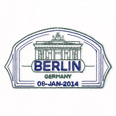 Around the World - Berlin Stamp