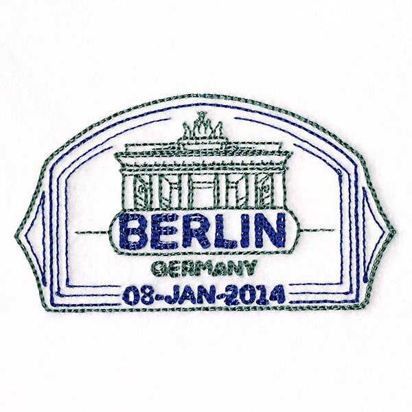 Around the World - Berlin Stamp