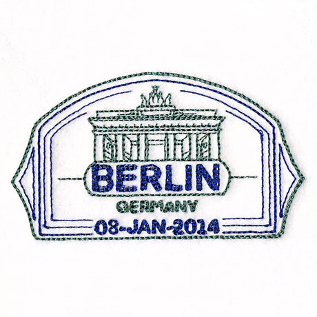 Around the World - Berlin Stamp
