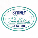 Around the World - Sydney Stamp