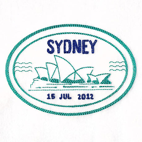 Around the World - Sydney Stamp