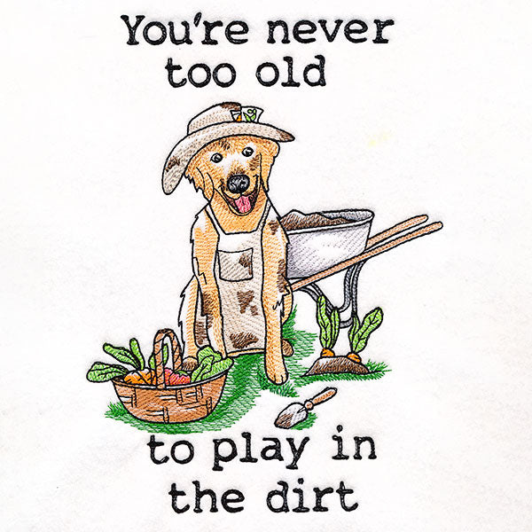 Play in the Dirt Golden Retriever