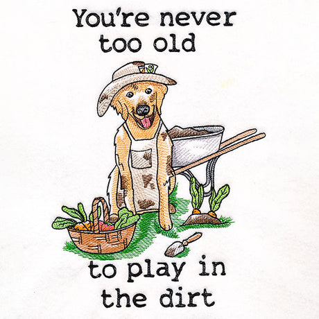Play in the Dirt Golden Retriever