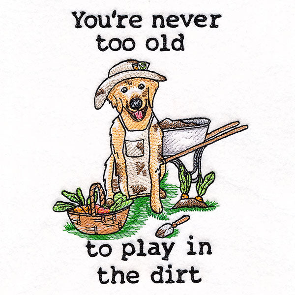 Play in the Dirt Golden Retriever