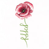 Flourishing Calligraphy - Poppy