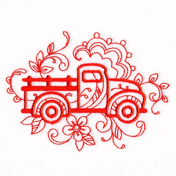 Doodle Retro Truck