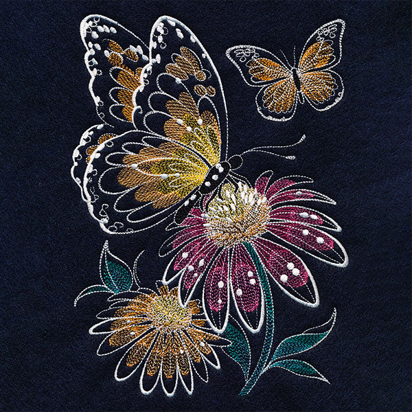 Monarchs & Echinacea Feature