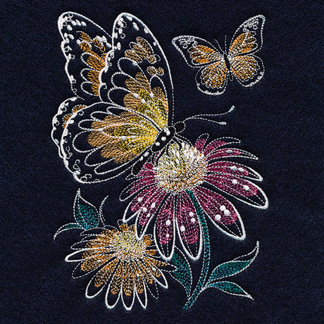 Monarchs & Echinacea Feature