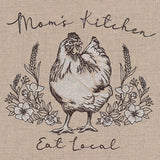 Mom’s Kitchen, Eat Local Chicken Etching