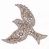 Southwest Flowers Bird (Trapunto)