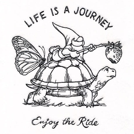 Life is a Journey Gnome & Turtle