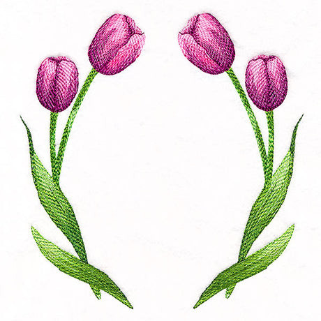Tulips Wreath