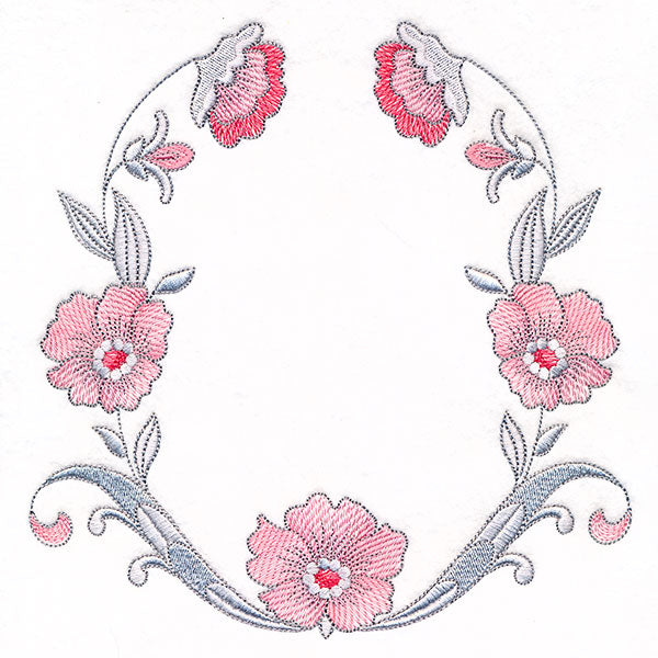 Intricate Details Flowers & Filigree Wreath