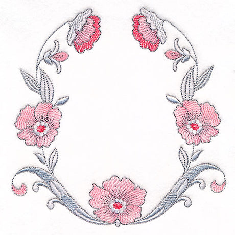 Intricate Details Flowers & Filigree Wreath