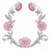 Intricate Details Flowers & Filigree Wreath