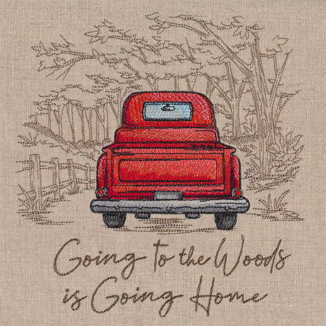 Going to the Woods Retro Truck