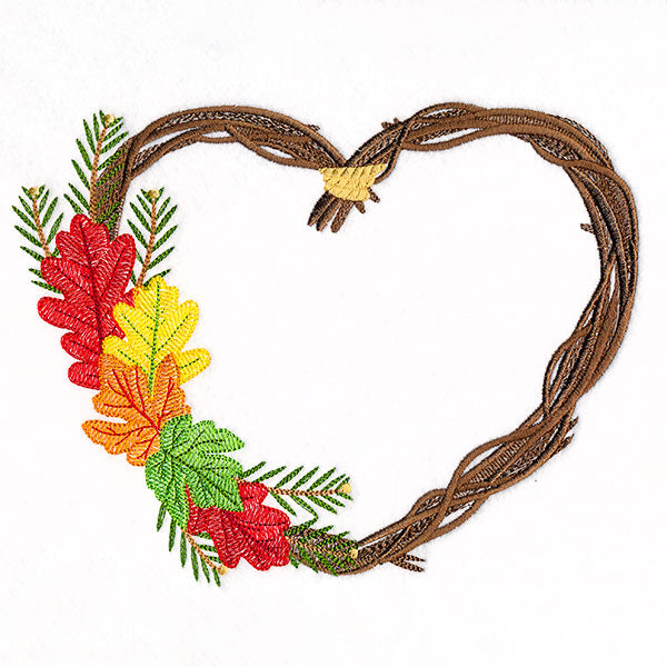 Autumn Heart Wreath