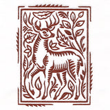 Wild Woodcuts - Fall Deer